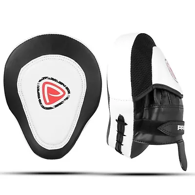 Focus Jab Pads Boxing Kick Punching MMA UFC Mitt Training White Rex Leather 1104 • $44.51