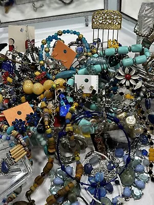 “Summer Blues” Mixed Genre Era Media Jewelry Lot VTG VARIETY High-End Designer • $200