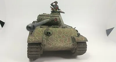 Tamiya 1:35 Panther Type G - Vampir Night Fighter. BUILT PAINTED AND WEATHERED • $120