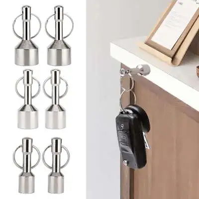 2Pcs KeyChain Neodymium Magnet For Hanging Keys And Testing Ferrous Metal Brass • $6.19
