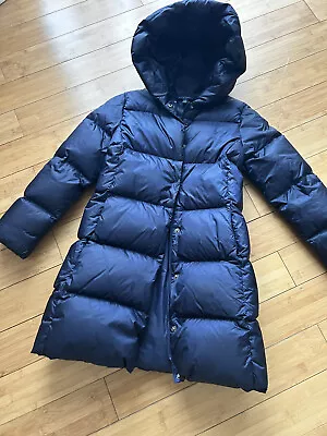 Ralph Lauren Girls' Puffer Blue Winter Down Feather Coat Jacket Size M 8-10 • £59.99