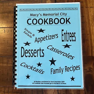 Macy's Store Associates Cookbook Memorial City Texas March Of Dimes Family • $14.99