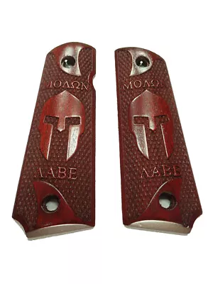 --Rosewood Molon Labe Spartan Grips Compatible/Replacement  Browning 1911-22/380 • $45