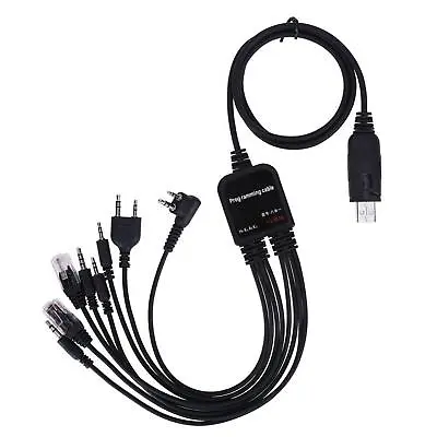 8in1 USB Programming Cable Cord With CD For Baofeng Motorola Kenwood HYT Radio A • $10.95