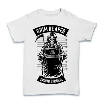 Reaper T Shirt Grim Skull Biker Spiral Direct Mens S Rock Dark Goth Glow S-3XL • £12.99