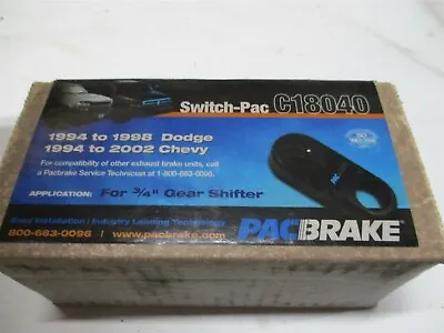 C18040 PACBRAKE SWITCH CHEVY Gm Diesel 1994-2002 NEW MANUAL TRANSMISSION • $57.99