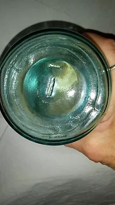 Rare Vintage Light Blue Aqua Ball Perfect Mason Jar 1910-1923  • $15