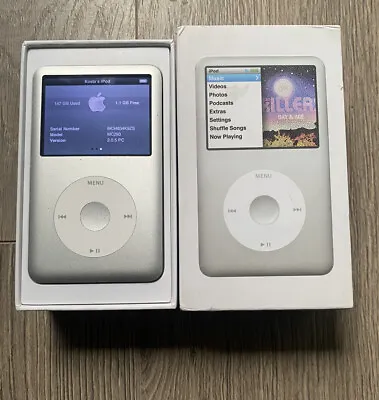 £104.99 • Buy Apple Ipod  Classic 7th Generation 160gb MP3 Player - Silver - Ver2.05 - Boxed -