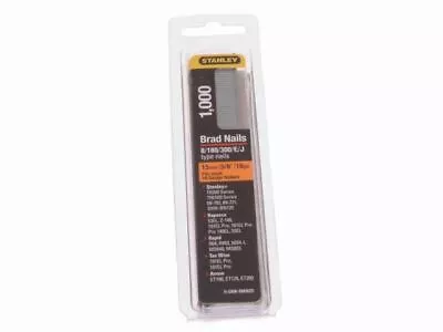 £7.43 • Buy Stanley Tools SWKBN Brad Nail 15mm SWKBN062 Pack 1000