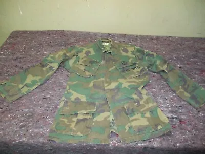 Nice USMC Vietnam ERDL Slant Pocket Jungle Fatigue Jacket Sz XS Extra Small Reg • $140