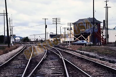Vtg 1981 Train Slide Railroad Tower CK Boarded Up Winona MN X1G066 • $5