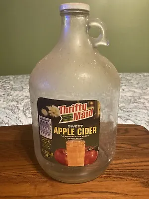 Vintage  Distilled White Vinegar Bottle Jug Empty Glass 1 One Gallon Jar • $60