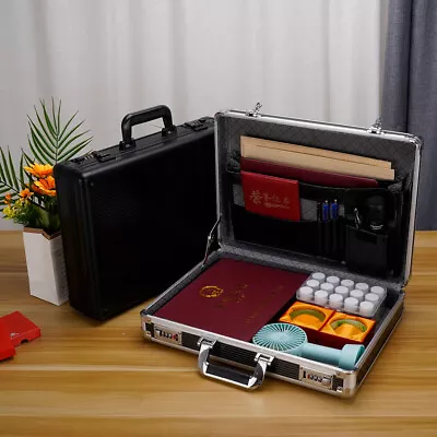 17 Inch Aluminum Storage Box With Combination Lock Briefcase Security Case • $71.99