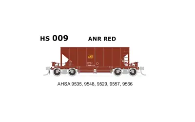 SDS HS009 SAR HS / AHSA Stone Hopper Wagons ANR Red HO SUIT AUSCISION • $308.75
