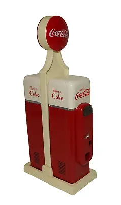 Coca-Cola Retro Style Vending Machine Salt & Pepper Shakers With Stand • £28.49