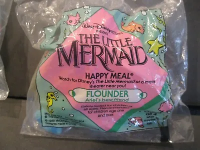 Disney's The Little Mermaid    Flounder   NIP McDonald's 1989 • $7.50