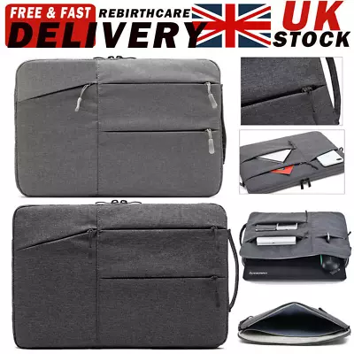 £11.98 • Buy 13 15.6 Inch Laptop PC Waterproof Shoulder Bag Carrying Soft Notebook Case Cover