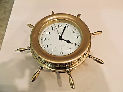 Weems And Plath Helmsman Ships Bell Clock Brass Made In Germany • $75