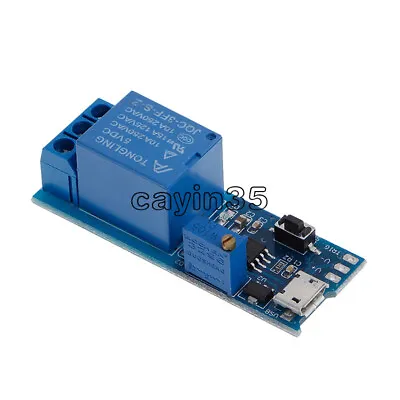 £1.20 • Buy 5V -30V Micro USB Power Delay Relay Timer Control Module Trigger Delay Switch