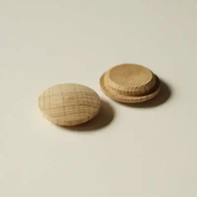 Solid Oak Mushroom Head Wood Plugs 25mm Diameter Hole Furniture Buttons MH25 • £2.90