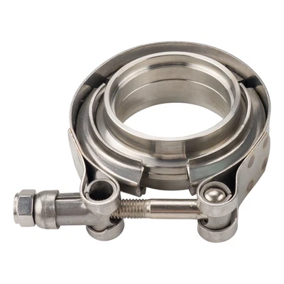 $27.99 • Buy Turbo Exhaust Downpipe Mild Steel Flange W/ T304 SS V-Band Clamp Kit  2.75''