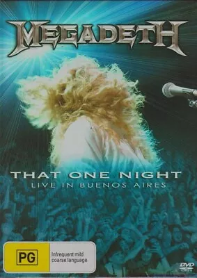 MEGADEATH: That One Night - Live In Buenos Aries DVD Music Concert R0 • $9.95