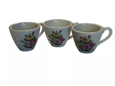 Petite Tea Cups Mugs Made In Occupied Japan Vintage Antique Set Of 3 Rose • $13.99