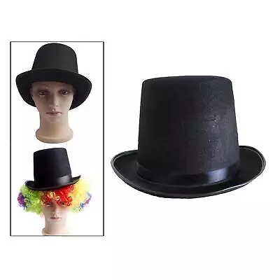 Felt Stovepipe  Magician Fancy Dress  Hat Black • £7