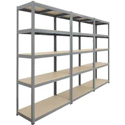 Storage Affairs Garage Shelving Unit Heavy Duty 5 Tier Metal Bay Racking Shelves • £58