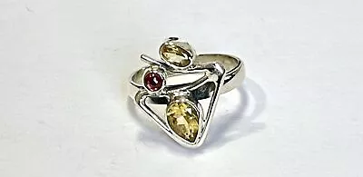 Citrine 925 SterlingSilver Ring Jewelry S.7 JY303 • £13.61