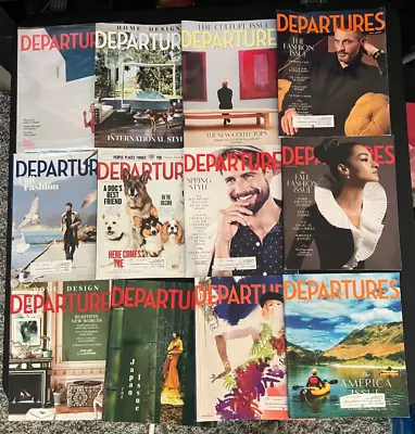 DEPARTURES Magazine Lot Of 13 AMEX American Express Travel Fashion Home Design • $49.99