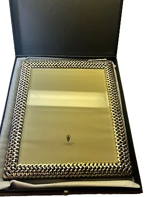 NEW IN BOX L’Objet Gold Picture Frame Braided 8x10 Brand New In Box Complete • $275