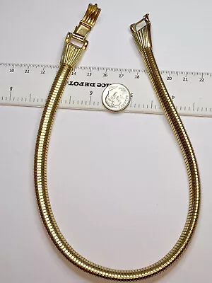 $39 • Buy Coro Pegasus Goldtone Wide Collar Necklace 8mm X 15 