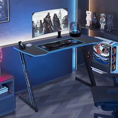 47 Inch Z Shaped Computer Desk Modern Home Office Writing Table PC Gaming Desk • $59.51