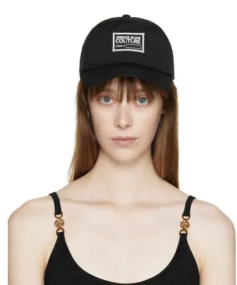 New VERSACE JEANS COUTURE Black Cinch Strap Cap Hat Adjustable - Unisex • $69.90