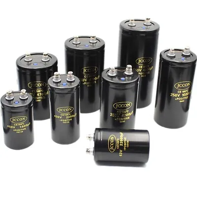 63V 100V 250 400 450V Large Screw Terminal Electrolytic Capacitor 1000uF-47000uF • £310.05