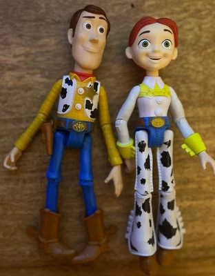 £10 • Buy Disney Pixar Toy Story Woody & Jessie  Figures Movable Toys 2017, Preowned.