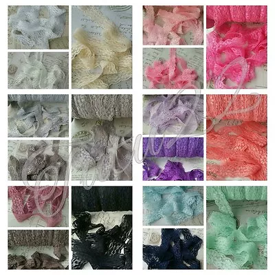 LACE ELASTIC Soft 1 Inch WIDE (25MM) UK SELLER • £1.29