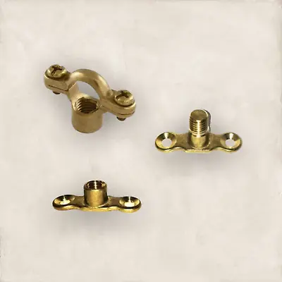 Brass Munsen Ring Brackets 15mm 22mm 28mm 35mm 42mm 54mm Pipe Clips • £2.98