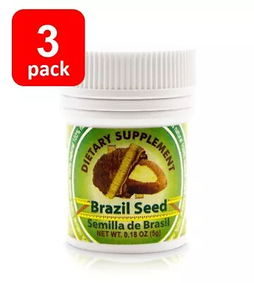 3 Pack - Brazil Seed / Semilla De Brasil  - Weight Control / Control De Peso • $38.99