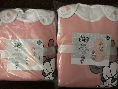 Disney Minnie Mouse Sleeping Bag Growbag  2.5 Tog 0-6 Or 6-18 Months BNWT • £14.99