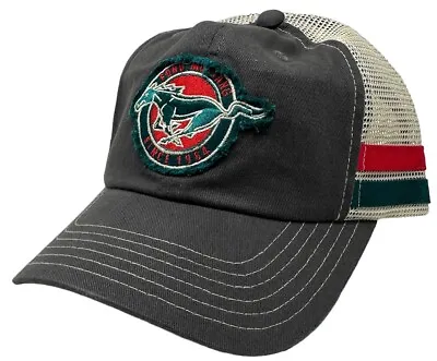 Ford Mustang Men's Officially Licensed Retro Distressed Patch Trucker Hat Cap • $19.99