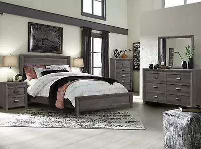 NEW Gray 5PC Queen King Twin Full Bedroom Set Modern Rustic Furniture B/D/M/N/C • $1139.99