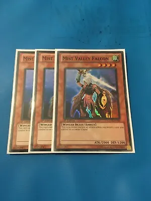 3x Super Rare Mist Valley Falcon HA02-EN048 1st Edition • $2.36