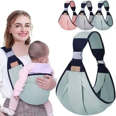 Easy Carrying Wrap Baby Carrier Front Holding Toddler Carrier Ring Sling • £7.28
