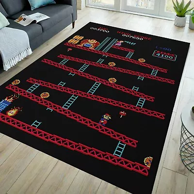 Game Room Rug 80s Retro Rug 80s Video Game Rug 80s Rug Gamer Rug • $255