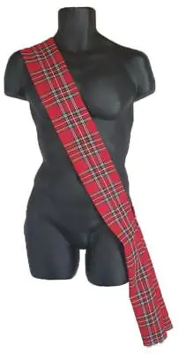 6ft (70 ) Traditional Tartan Sash Scotland Burns Night Fancy Dress Accessory • £8.95