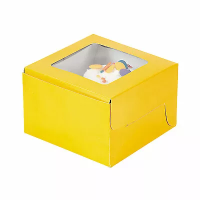 Yellow Cupcake Boxes Party Supplies 12 Pieces • $14.99