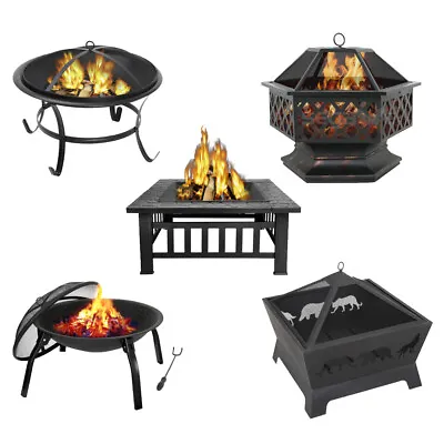 Fire Pit Outdoor Heater Backyard Patio Stove Fireplace With Cover 22 24 26 32  • $38.58