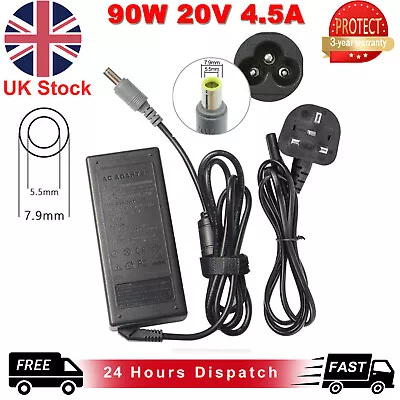 Charger Power Supply For Lenovo Thinkpad T410 T420 T520 Z60 Z61 Adapter 90W 20V • £10.49